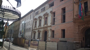 Budapest, Eötvös utca szálloda szerkezetépítés